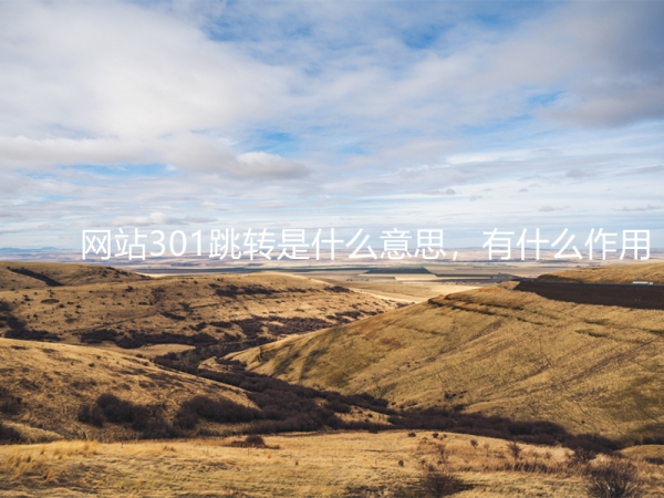 網(wǎng)站301跳轉(zhuǎn)是什么意思，有什么作用？